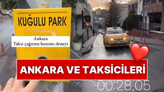 İstanbulluların Gözü Yaşlı: Ankara’da Butona Basınca Bir Dakika Dolmadan Gelen Taksi Övgüleri Topladı