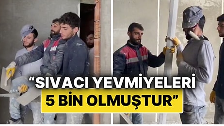 İnşaat İşçileri, 5 Bin TL'lik Yevmiye Kutlamasını Sosyal Medyada Paylaştı