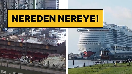 Nereden Nereye: 337 Metrelik Cruise Gemisinin İnşasından Görüntüler Göz Kamaştırdı