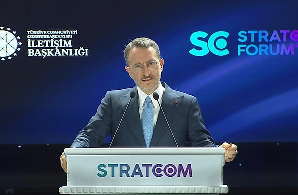 Cumhurbaşkanlığı İletişim Başkanı Fahrettin Altun, İletişim Başkanlığı tarafından İstanbul'da düzenlenen "Stratcom Forum'24" programında konuşma yaptı.