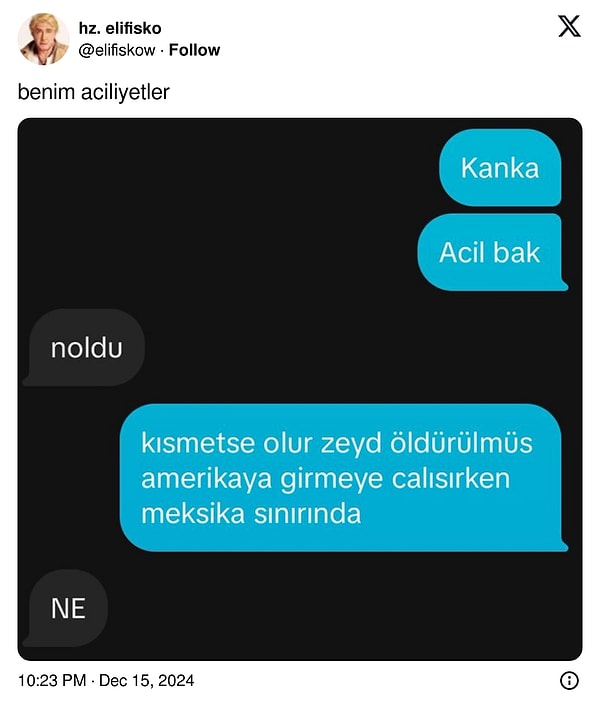 Cidden çok acilmiş.