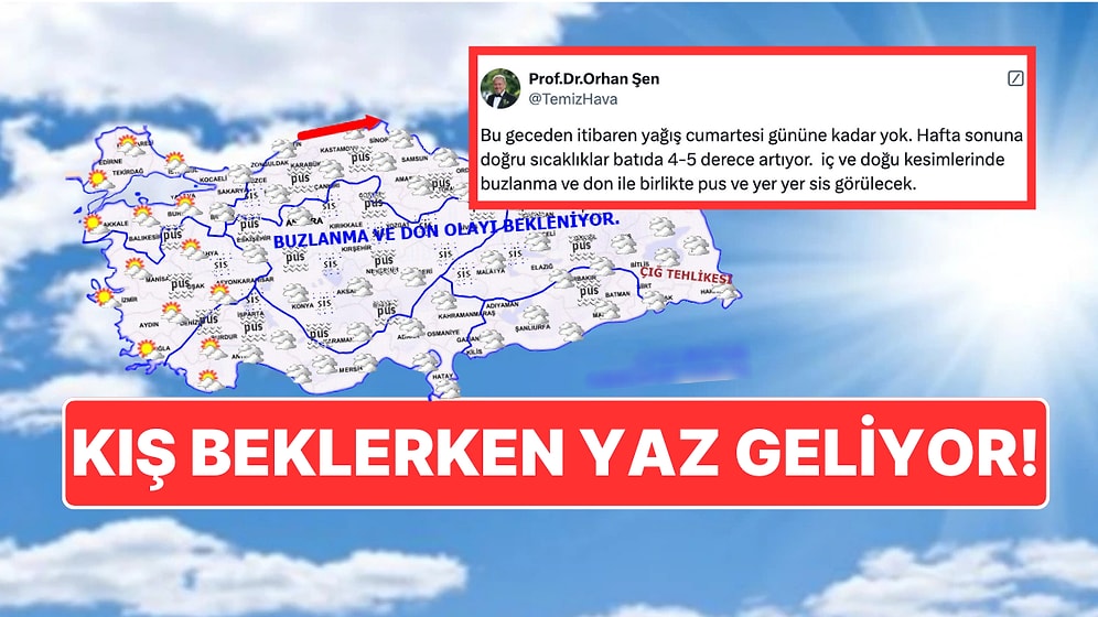 Kar, Kış Beklerken Yaz Geldi! Meteoroloji Uzmanı Orhan Şen Sıcaklıkların Artacağını Açıkladı!