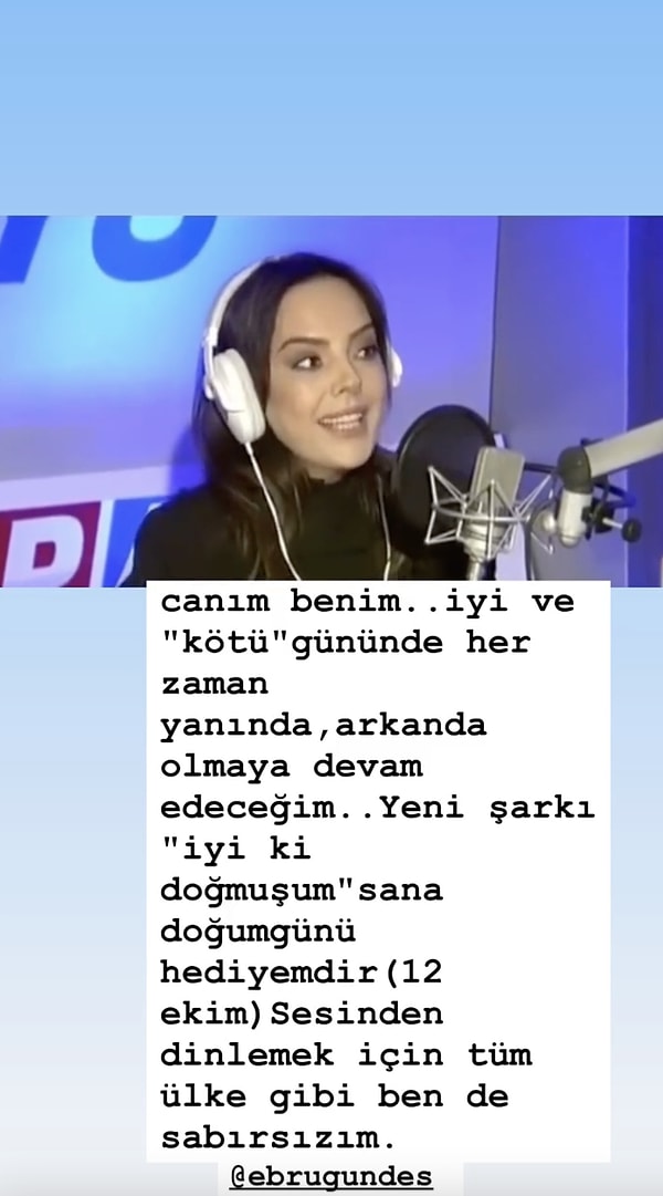 Hadise'nin eski dostu, yeni husumetlisi Ebru Gündeş'i paylaşan Akçıl, övgüler yağdırıp bazı konulardaki tarafını herkesin gözüne soktu.