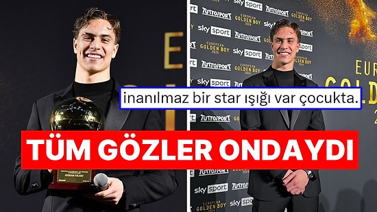 Yakışıklılığıyla Geceye Damga Vurdu: Milli Futbolcumuz Kenan Yıldız Golden Boy Web Ödülüne Kavuştu!