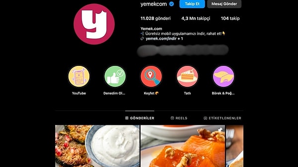 Yemek.com; web sitesi, mobil uygulaması ve sosyal medya hesapları aracılığıyla öğretici ve ilham verici yemek içerikleriyle milyonlarca kişiye dokunuyor. Instagram'da 4,3 milyon, YouTube'da 2 milyon, Facebook'ta 2,9 milyon ve Tiktok’ta 570 bin takipçiye sahip olan Yemek.com, sosyal medya gücüyle de dikkat çekiyor.