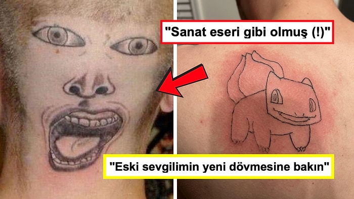 Yaptırdıkları "Sanatsal" Dövmelerle Görenlere Hayatı Sorgulatan Acayip Kişiler