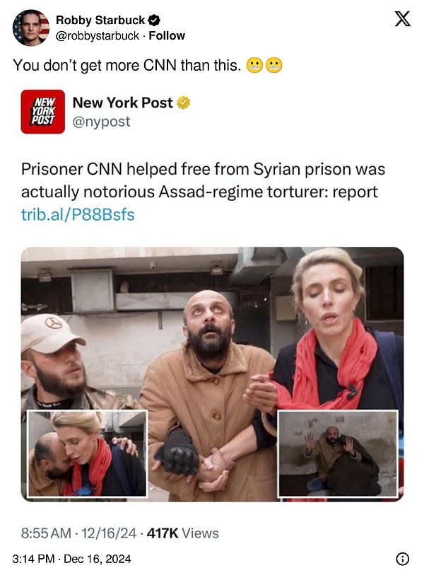 The New York Post, however, claimed that the individual was actually a supporter of the Assad regime.