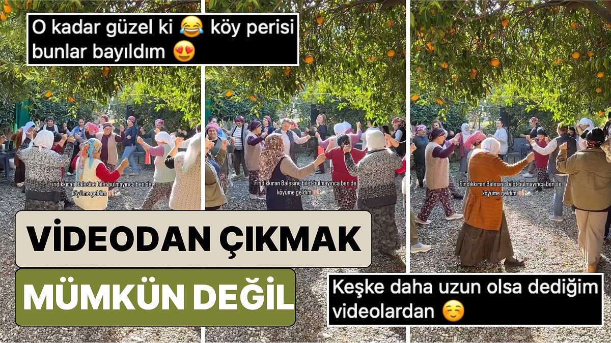 Ege'nin Bir Köyünde Teyzelerin Dansı Fındıkkıran Balesi ile Birleştirilince Ortaya Harika Bir Video Çıktı