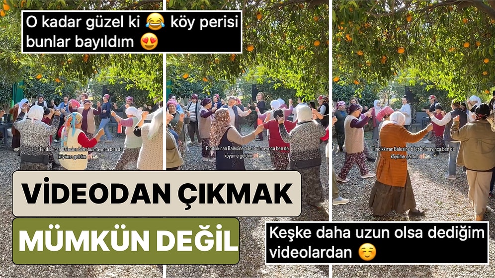 Ege'nin Bir Köyünde Teyzelerin Dansı Fındıkkıran Balesi ile Birleştirilince Ortaya Harika Bir Video Çıktı