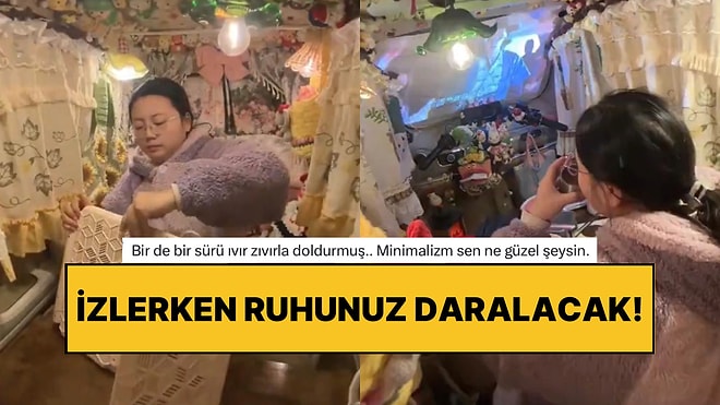 İki Kişilik Minik Arabasını Yaşam Alanına Çeviren Kadını İzlerken Ruhumuz Daraldı