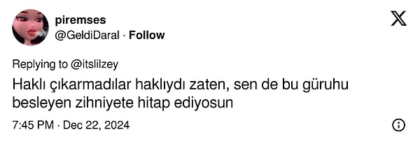 Lil Zey'in attığı tweet ise birçok kullanıcı tarafından eleştirildi.