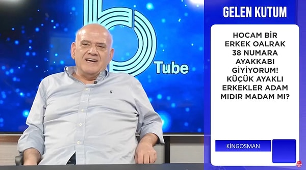 “38 numara erkek ayakkabısı olmaz, 45 numara kadın ayakkabısı da olmaz” sözlerini de ekledi.