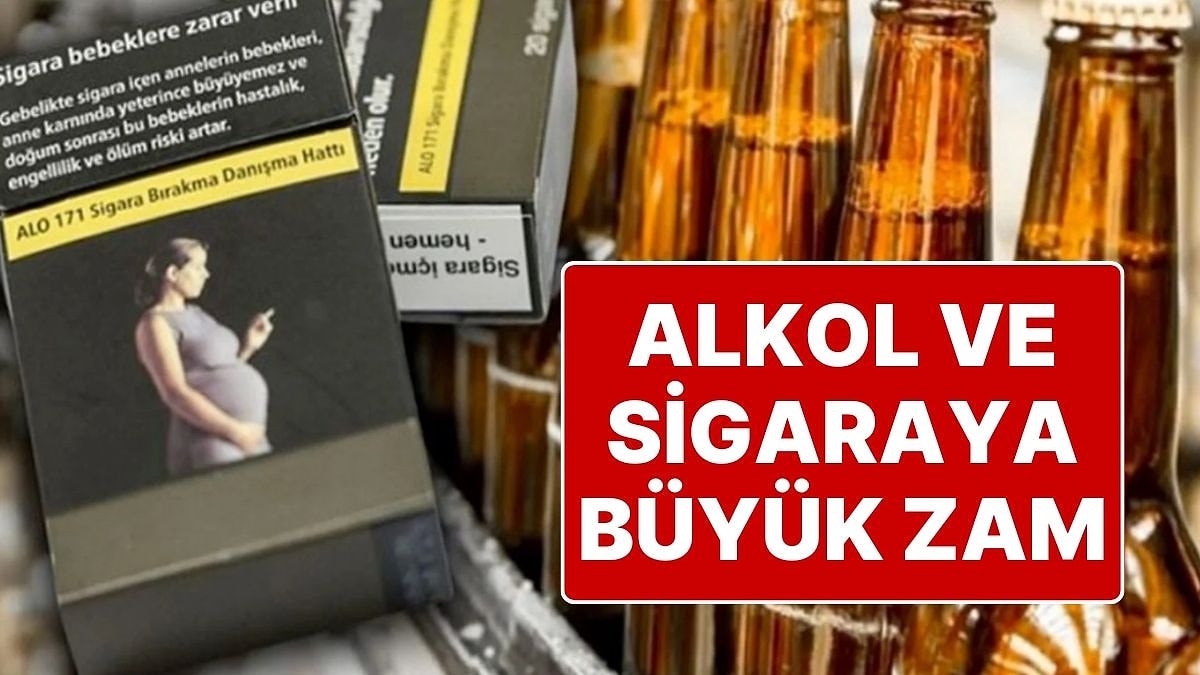 Sigara ve Alkole Büyük Zam: 3 Ocak İtibarıyla Fiyatlar Artıyor