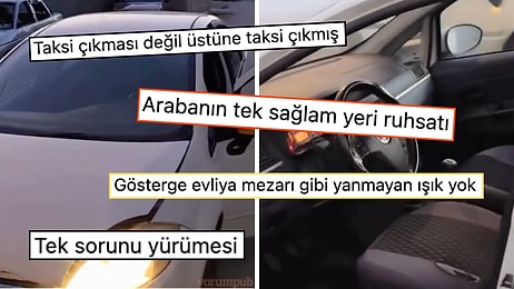 Perişan Paket: Instagram'da Satılan İkinci El Taksi Çıkması Araba Goygoycuların Diline Düştü!