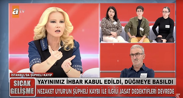 Yayını ihbar kabul eden JASAT ekipleri İstanbul'da özel bir araştırma başlattı. Özellikle son gelen ihbarlara göre Nezaket'in kimliğinin bulunduğu tahmin edilen Arnavutköy bölgesinde incelemeler başladı.