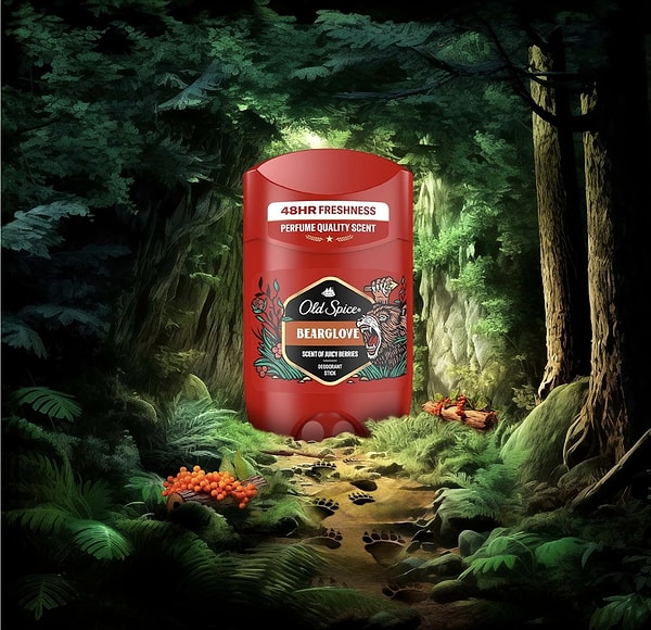 3. Old Spice Bearglove Erkekler İçin Stick Deodorant