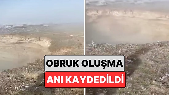 Film Sahnesi Gibi: Konya'da Bir Obruğun Oluşma Anı Kameralara Yansıdı