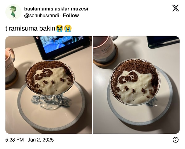 Yemeye kıyamazsın mesela.