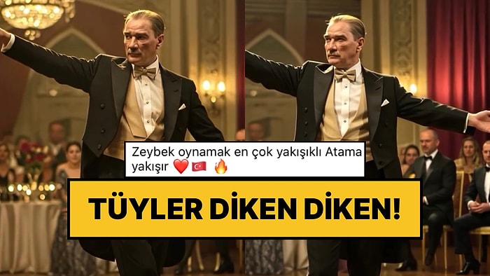 Tüyler Diken Diken Oldu: Yapay Zeka Sayesinde Atatürk’ün Zeybek Oynadığı Anlar Oluşturuldu