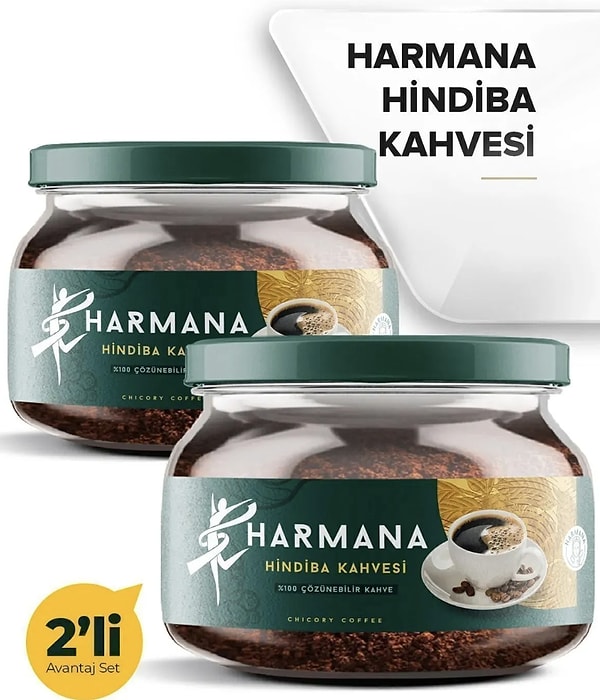 10. HARMANA 2 Adet Hindiba Kahvesi Detox Kahve 2x 150 gr