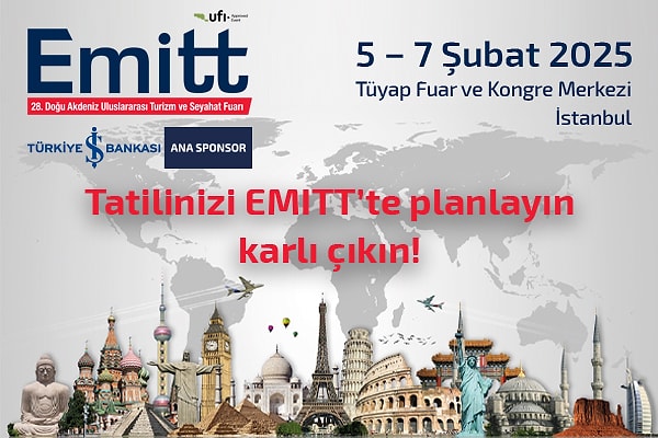 EMITT Turizm Fuarı 5-7 Şubat Tarihleri Arasında Tüyap Fuar ve Kongre Merkezi'nde!