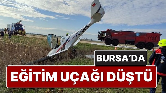 Bursa'da Eğitim Uçağı Düştü: Ekipler Bölgede