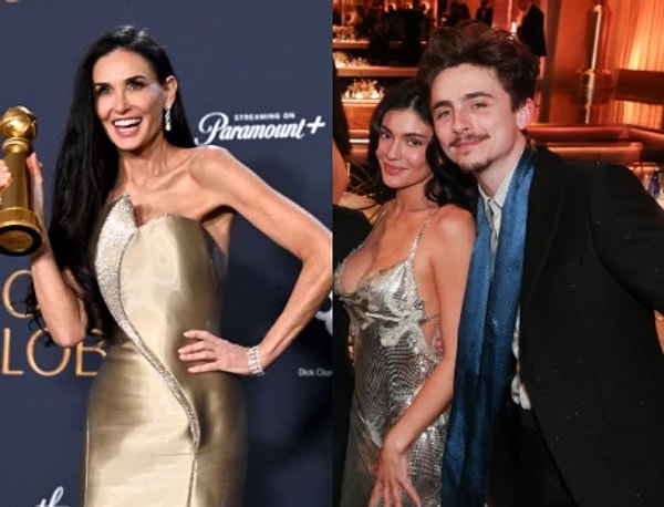 82. Altın Küre Ödülleri'nde Demi Moore'un ödül aldıktan sonra Elle Fanning ve Timothée Chalamet ile sohbet edip Kylie Jenner’ı görmezden gelmesi gözlerden kaçmadı.