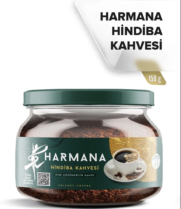 9. HARMANA Hindiba Kahvesi Detox Kahve 1 Aylık - (60 KULLANIM) Net 150gr