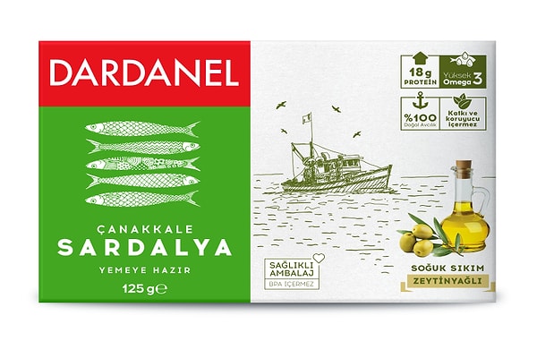 Çanakkale’nin nefis sardalyası Dardanel güvencesiyle sizinle. Lezzetinde, pişirme derdi olmadan!