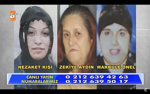 2 kadının yanı sıra Adil'in şu anda evleri ve malları üzerinde olan halası Zekiye Aydın da kayıptı. Müge Anlı bu olayın da üstüne giderek ulaştığı bir belgeyi yayında okudu.