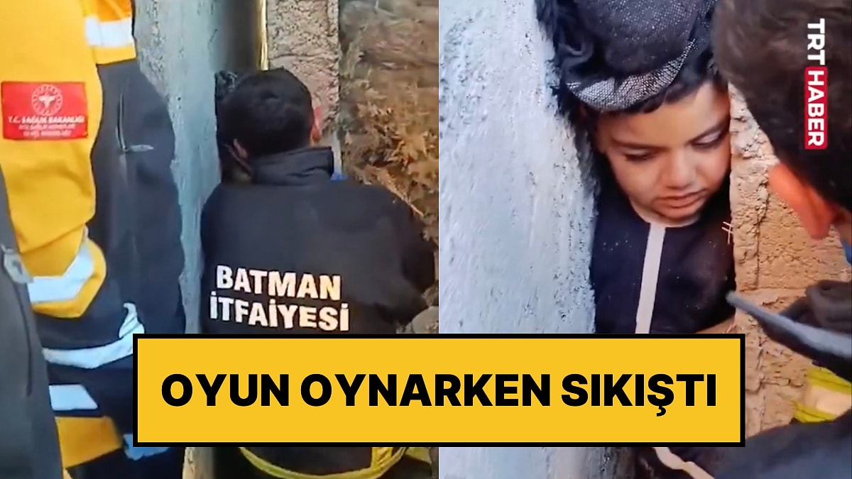 Oyun Oynarken İki Duvar Arasına Sıkıştı: İtfaiye Ekipleri Çocuğu Kurtardı