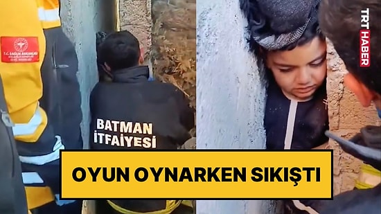 Oyun Oynarken İki Duvar Arasına Sıkıştı: İtfaiye Ekipleri Çocuğu Kurtardı