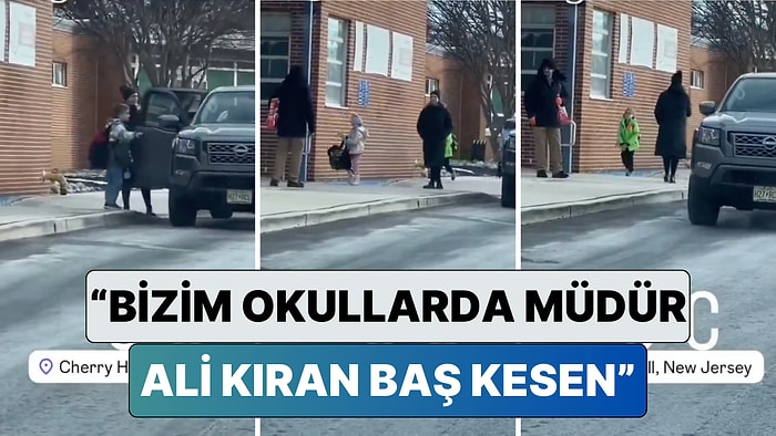 Amerika'da Çocuğunu Okula Götüren Bir Baba Okul Müdürünün Çocuklara Olan Tavrını Paylaştı