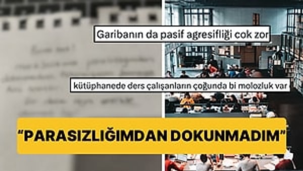 Kütüphanelerin derin sessizliği ve çalışmaya uygun atmosferinde odaklanmak, pek çoğumuz için bir harikadır. Ders çalışmak isteyenlerin ve hatta son dönemlerde evden çalışanların da tercihi olan kütüphanede çalışmak için yer bulmak da bir hayli önemli. Özellikle büyük şehirlerde masadan kalkarsanız, yandınız! Tam da bu noktada, kütüphanede masada bilgisayarını bırakıp bir saat molaya giden kişiye bırakılan notu görmelisiniz: "Bana bak! Macbookuna parasızlıktan dokunmadım..." Peki, siz olsanız ne yapardınız?