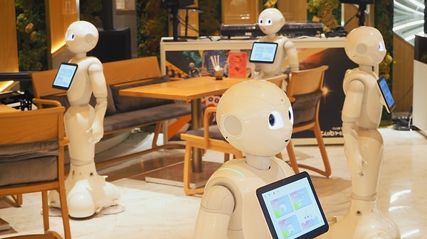 In Japan, robots are not just confined to factories but play a significant role in everyday life. They greet guests in hotels, take orders in restaurants, and even serve meals.