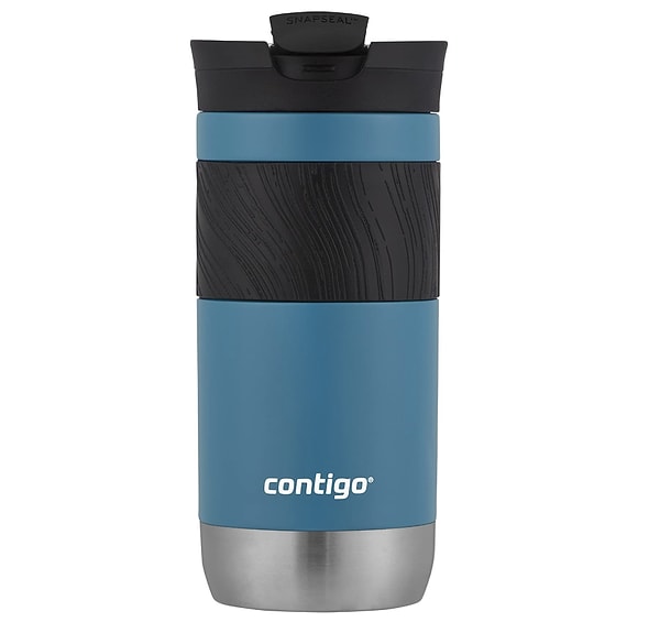 8. Contigo Üniseks Yetişkin Byron 2.0 termos kupa, Turkuaz, 470 ml