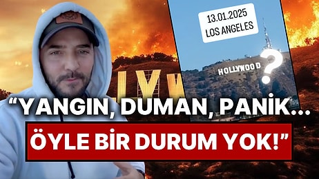 Gökhan Özen Los Angeles'taki Yangını Evinin Terasından Çektiği Videoyla Yalanladı: "Öyle Bir Durum Yok"