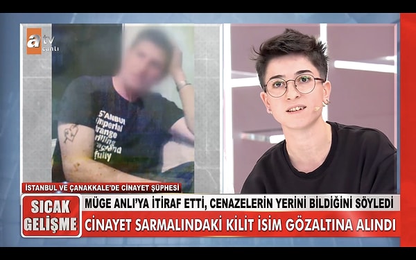 Müge Anlı'nın da gözleri doldu, "Sen benim başımın tacısın." diye konuştu. Habibe, diğer cinayetlerin aydınlatılması için ve kendi annesi için stüdyoya gelmeye devam edeceğini söyledi ve cinayet şüphelisi Adil Önel'e seslendi.