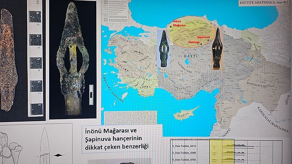 “İnönü Mağarası’nda yürüttüğümüz kazılarda 3’üncü tabakada bulduğumuz buluntular, böylesine bir mağara yerleşiminde yaşayan toplulukların üreteceği bulgulara benzemiyor. Ama bir yandan da bu bulguları, özellikle metal eşyaları çağdaş dönemdeki Hitit bulgularıyla karşılaştırdığımızda neredeyse Hitit objeleriyle bire bir benzerlikler gösterdiğini görüyoruz. Bunlara karşın, İnönü Mağarası yerleşim alanı Hititler’in Hattuşaş gibi, Şapinuva gibi, Tapigga gibi adını bildiğimiz büyük kentlerde yaşayan bu toplulukların yaşam alanlarına benzemiyor. Ancak mağara ve bulunduğu konum çivi yazılı Hititçe metinlerde Kaşkalar’ı tarif ederken kullanılan coğrafi koşullar ve yaşam alanları tanımlamalarına oldukça uyuyor. Biz dolayısıyla buradan yola çıkarak İnönü Mağarası’nın 3’üncü tabakasında bulunan ve Geç Tunç Çağı’na tarihlenen bulguların ve buluntuların Eski Anadolu’nun kayıp bir topluluğu olan Kaşkalar ile ilişkili olabileceğini iddia ediyoruz.”