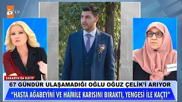 Yoğun bakımdaki kocası içinse doktor öleceğini söylediği için o da hayatına bakmak istediğini vurguladı. Müge Anlı, "Sen de gidip kayınbiraderini mi buldun?" dedi.