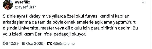 Yorumu yapan kişiye sosyal medya kullanıcılarından da destek geldi 👇