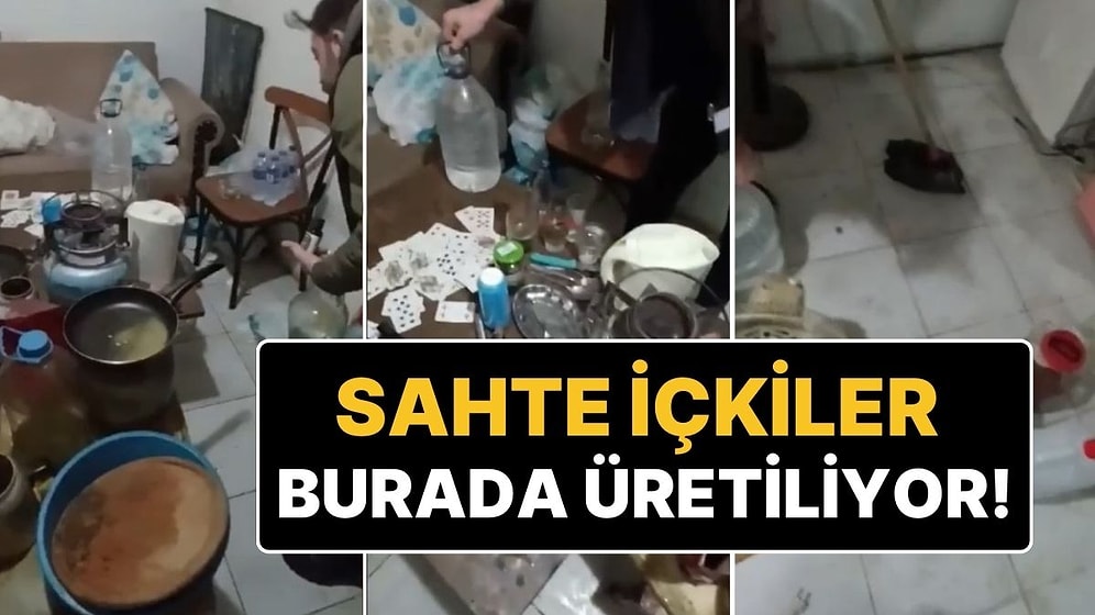 İstanbul'da Sahte İçkilerin Üretildiği Depoya Polis Baskını