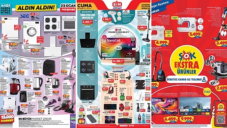 İndirim Günleri Başlıyor! 18 - 24 Ocak Haftasında A101, BİM ve ŞOK Aktüel Ürünler Listesinde Ne Var?