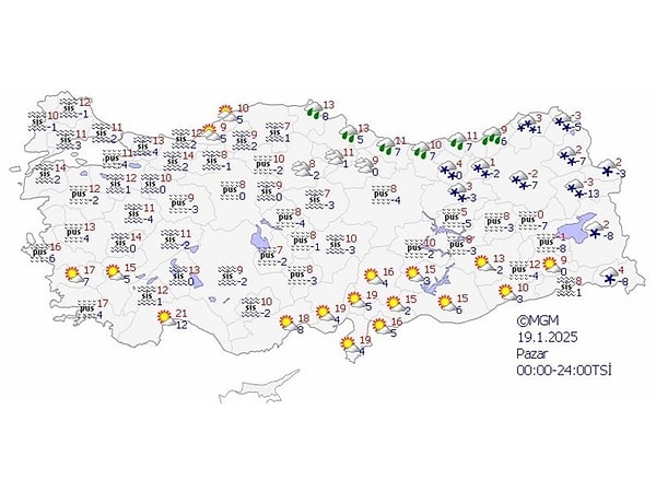 İç Anadolu'da puslu hava etkili olacak. Sabah saatlerinde don olayları yaşanabilir. Hafta ortasından itibaren yağış bekleniyor.