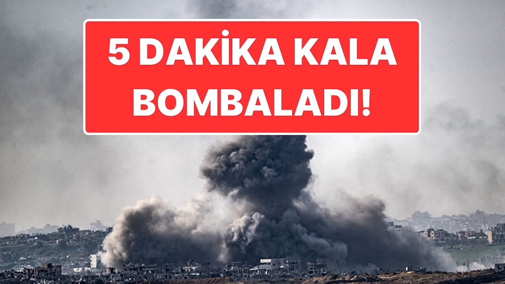 İsrail ile Hamas Arasında Ateşkes: İsrail 5 Dakika Kala Gazze’yi Bombaladı