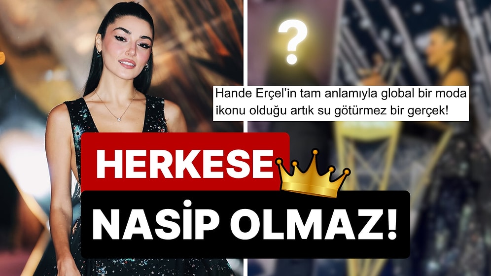 Herkese Nasip Olmaz: Joy Awards Töreninde Gururlandıran Hande Erçel Bakın Kime Ödül Takdim Etmiş?