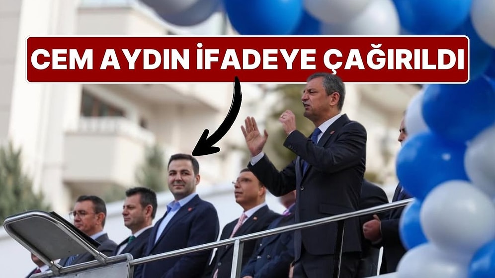 CHP Gençlik Kolları Genel Başkanı Cem Aydın İfade İçin Savcılığa Alındı