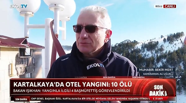 Otelde hiçbir güvenlik önlemi olmadığını belirten vatandaş, “Ne yangın merdiveni, ne duman dedektörü, ne yangın tüpü vardı.” sözlerini de ekledi.