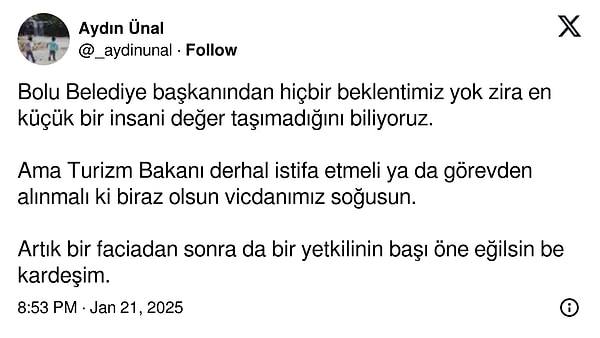 Aydın Ünal’ın paylaşımı 👇