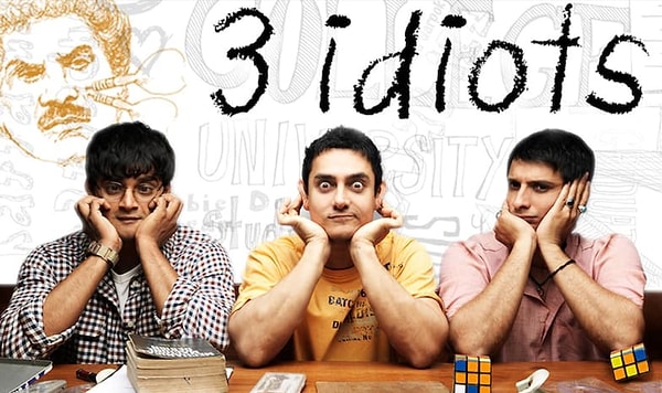 14. 3 Idiots (2009) - IMDb: 8.4